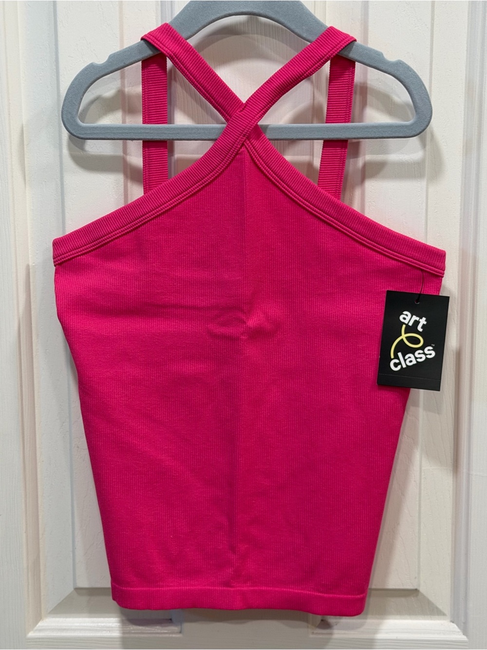 Girls Art Class hot pink halter top XXL (16/18)